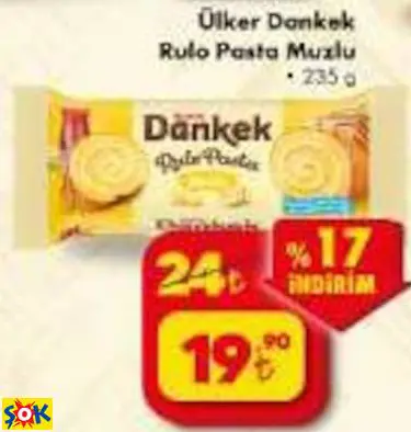 ÜLKER DANKEK RULO PASTA MUZLU